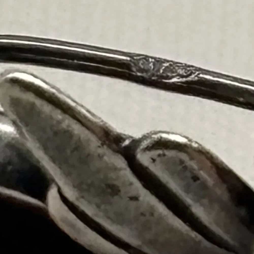 Vintage Sterling Silver .925 and Amber Bee Pin or Brooch, Marked "925" Unsigned~ - Picture 13 of 13